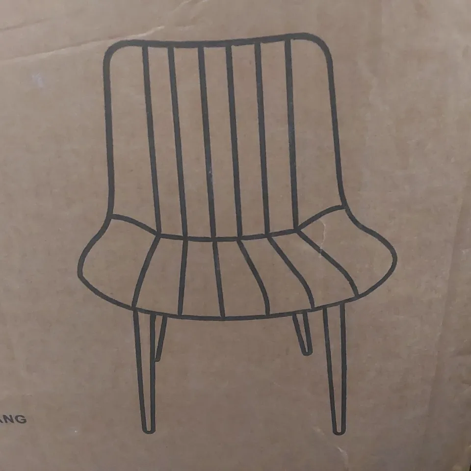 BOXED SET OF 2 LIVING AND HOME GREEN VELVET DINING CHAIRS 