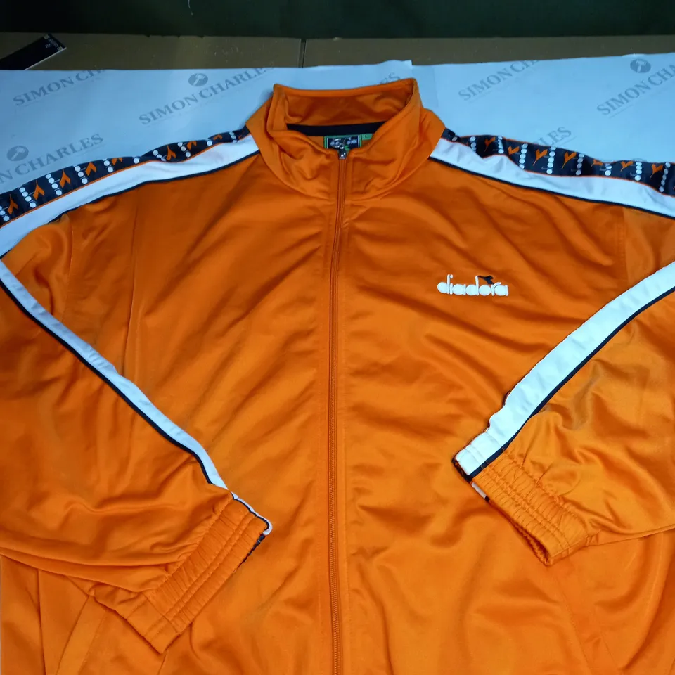 DIADORA ZIPPED TRACKSUIT JACKET SIZE L