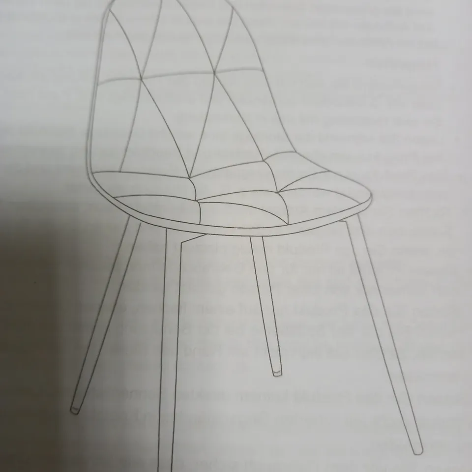 BOXED UNBRANDED BROWN PADDED DINING CHAIR 