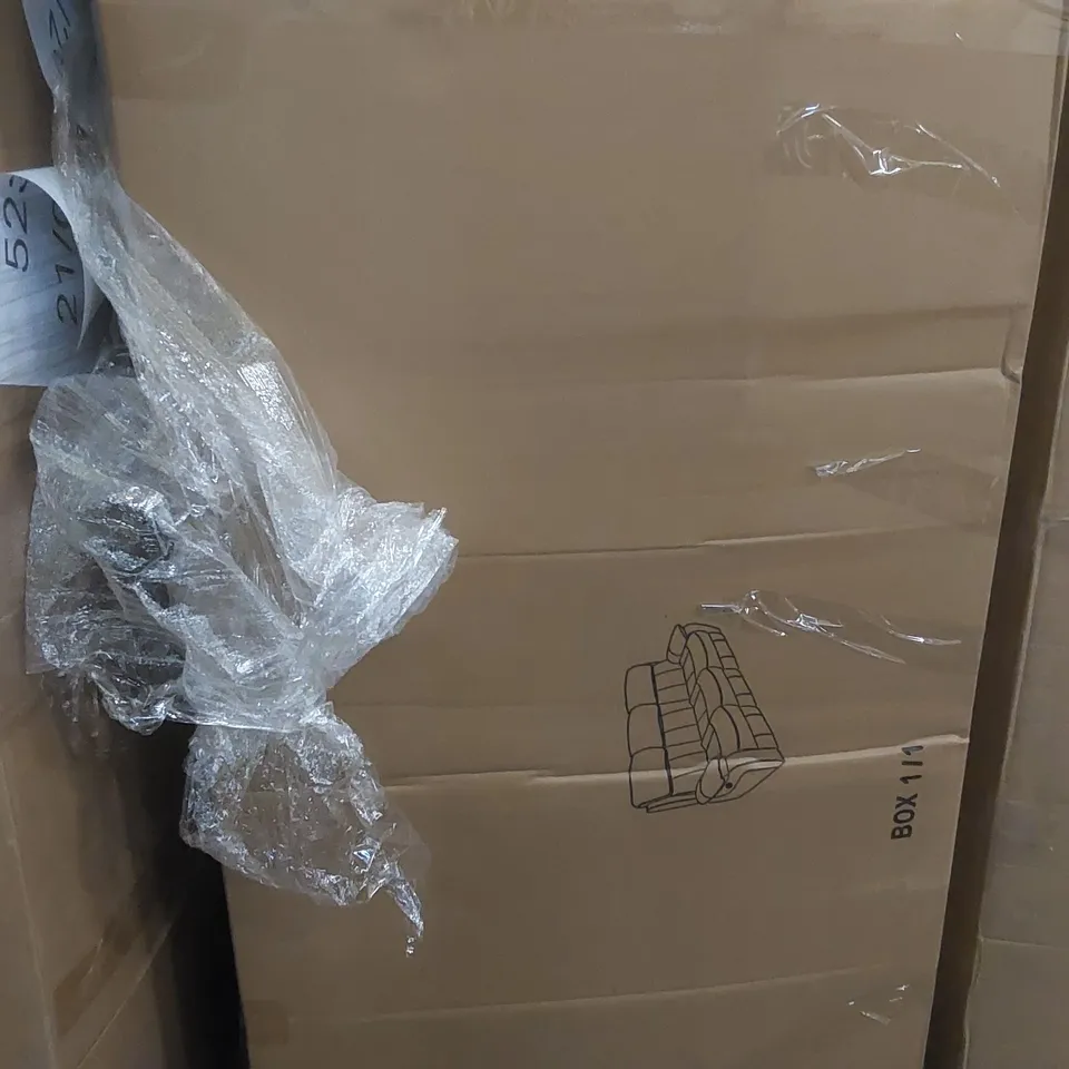 BOXED CHESTER ELECTRIC RECLINING BLACK FAUX LEATHER THREE SEATER SOFA (1 BOX)