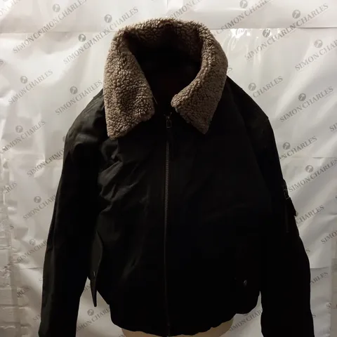 WOODLAND LEATHER GENTS AVIATOR JACKET SIZE XL