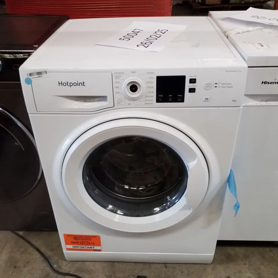 HOTPOINT FREESTANDING WASHING MACHINE 8KG LOAD