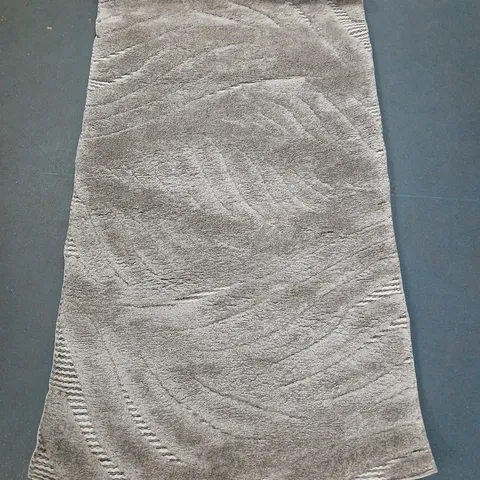 B&B HOME LIVING COMFY 2 RUG IN GREY (80X150CM) - COLLECTION ONLY