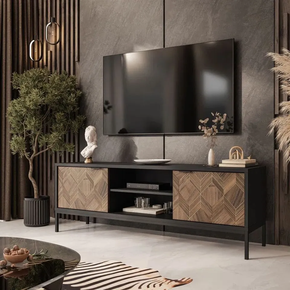 BOXED CHAMBLY TV STAND FOR TVS UP TO 65" (3 BOXES)