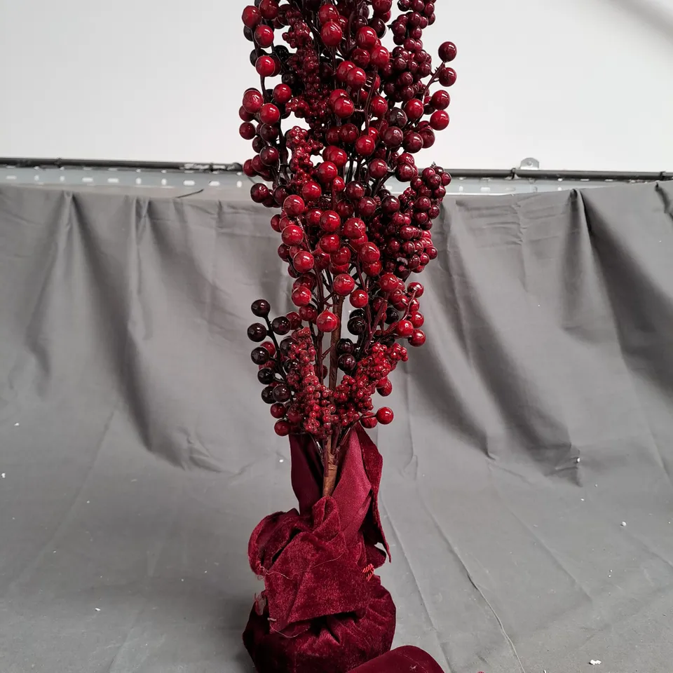 BOXED HOME REFLECTIONS PRE-LIT MIXED BERRY TREE APPROX 60CM