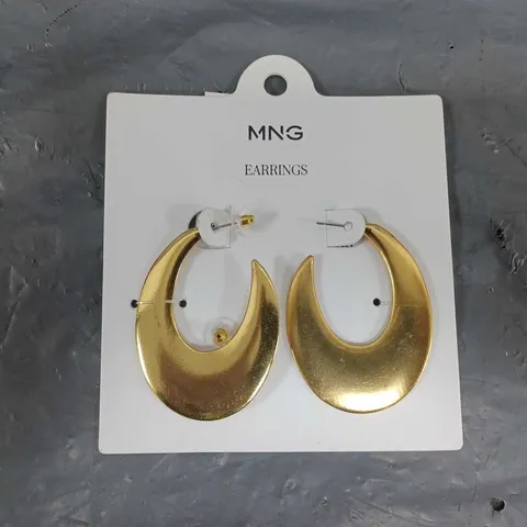 MANGO LARGE HOOP DETAIL EARRINGS