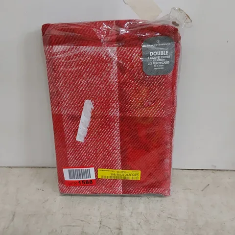 PINERO 144 TC REVERSIBLE DUVET COVER SET // SIZE: DOUBLE