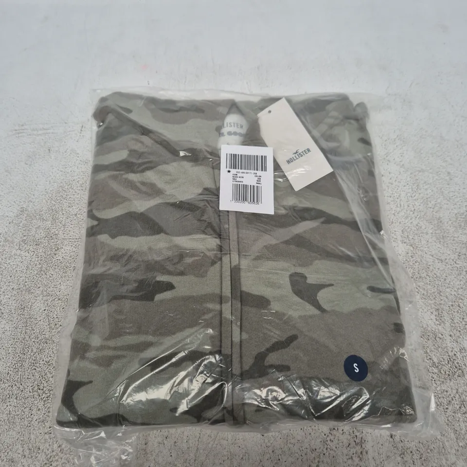 HOLLISTER CAMOUFLAGE ZIP HOODIE – MEN’S SIZE S