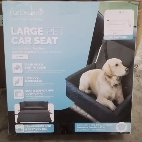BOXED FURDREAMS LARGE PET CAR SEAT