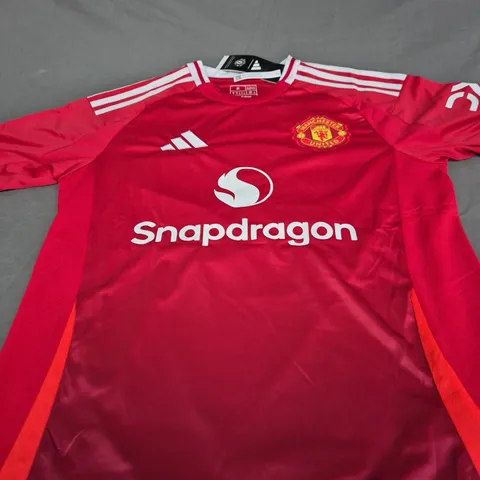 MANCHESTER UNITED FC HOME JERSEY WITH MARTINEZ 6 SIZE M