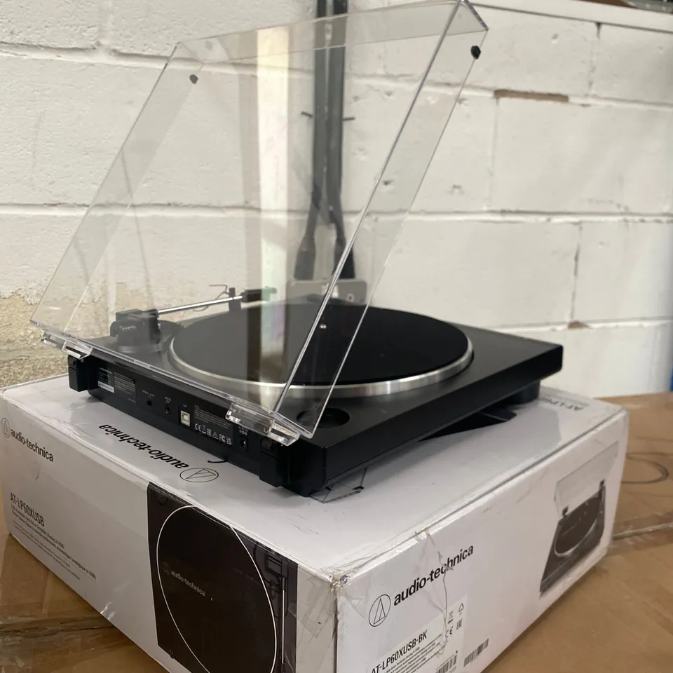 BOXED AUDIO-TECHNICA AT-LP60XUSB FULLY AUTOMATIC BELT-DRIVE TURNTABLE 