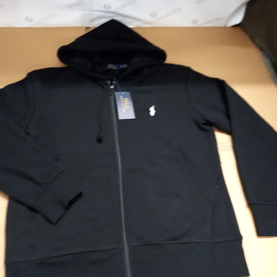 POLO RALPH LAUREN BLACK ZIP THROUGH HOODIE - M/M