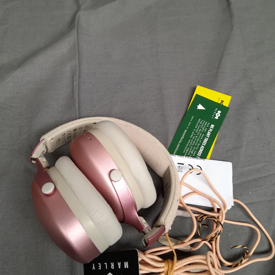 BOXED HOUSE OF MARLEY POSITIVE VIBRATION XL ANC HEADPHONES PINK