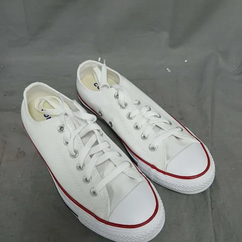 CONVERSE WOMENS WIDE OX TRAINERS - WHITE - SIZE 5.5