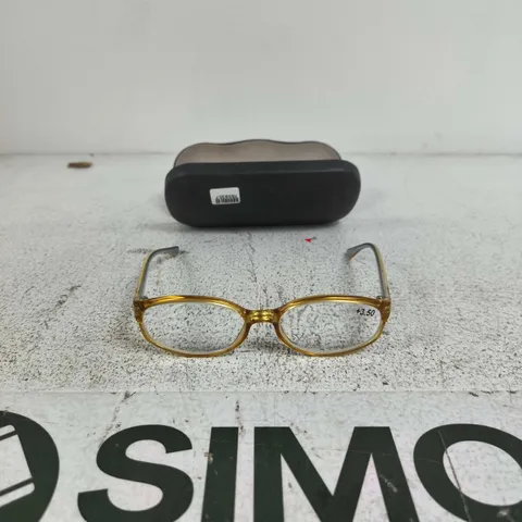 CHRISTIAN DIOR EYEGLASSES β GOLD-TONE RECTANGULAR FRAME