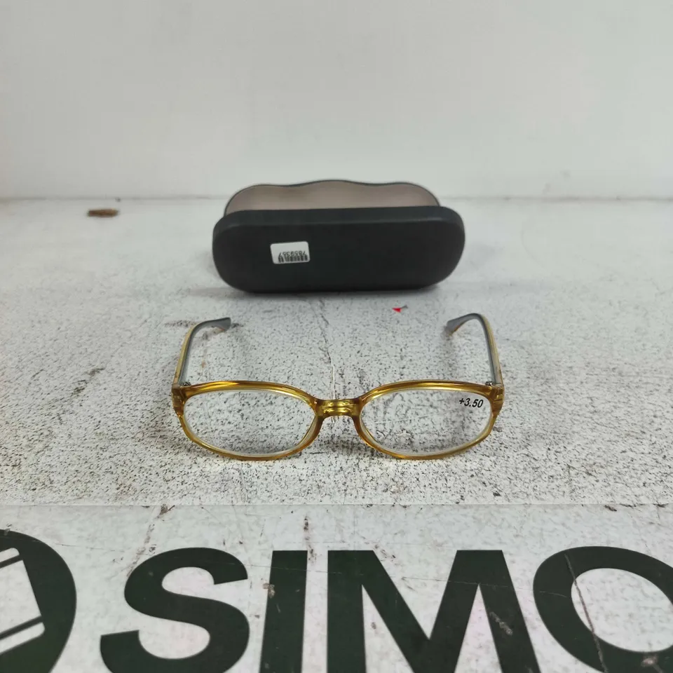 CHRISTIAN DIOR EYEGLASSES – GOLD-TONE RECTANGULAR FRAME