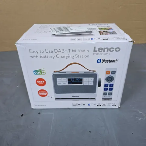 LENCO PDR-065WH DAB+/FM RADIO WITH BLUETOOTH – BOXED