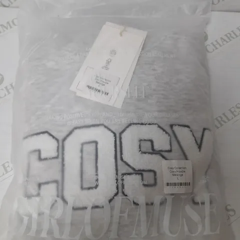GIRL OF MUSE COSY COLLECTION COSY HOODIE IN MELANGE - LARGE
