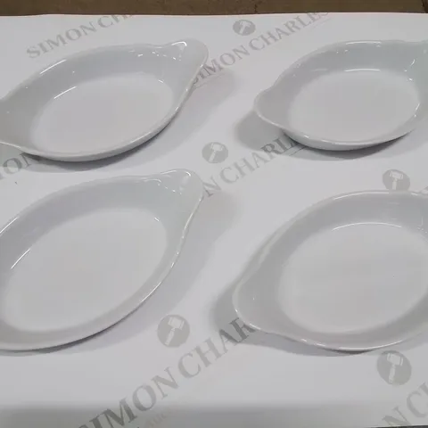 BOX OF 4 PORCELAIN DISHES 