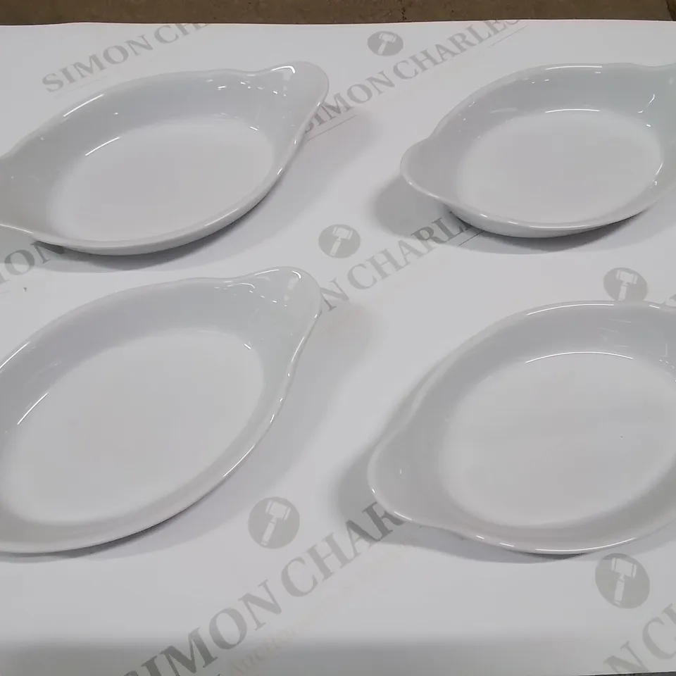 BOX OF 4 PORCELAIN DISHES 