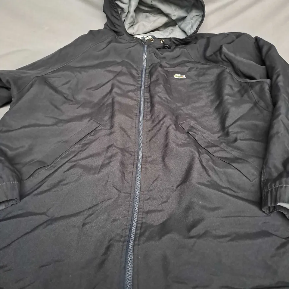 LACOSTE SPORT HOODED JACKET IN BLACK - SIZE UNSPECIFIED