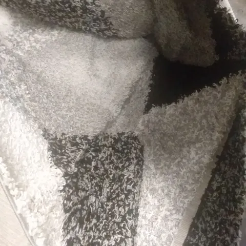 AYLEEN SHAGGY GREY/BLACK/WHITE RUG 240X320CM