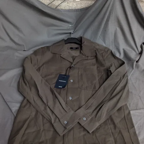 MNG Essentials Men's Brown Overshirt – UK 38 (EU 44)