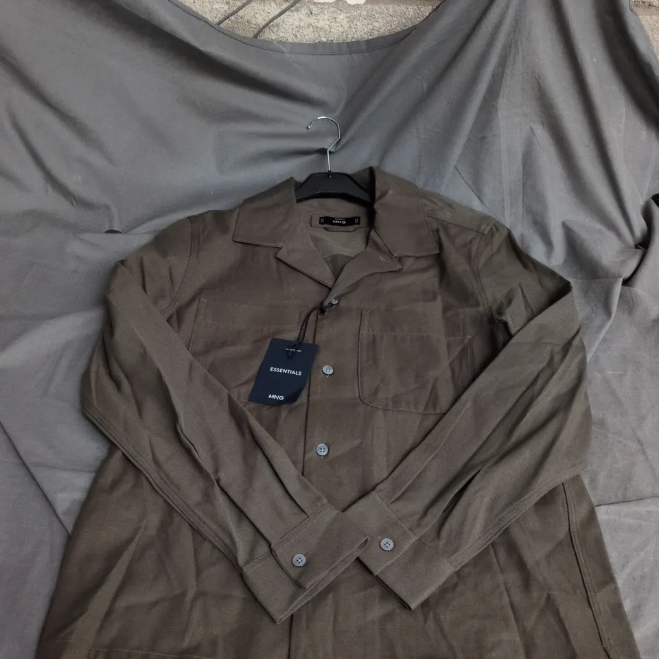 MNG Essentials Men's Brown Overshirt – UK 38 (EU 44)
