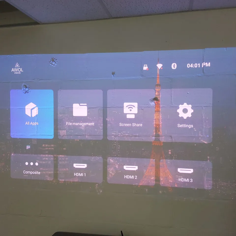 BOXED AWOL VISION LTV-2500 4K UHD ULTRA SHORT THROW TRIPLE LASER PROJECTOR WITH DOLBY VISION & ATMOS