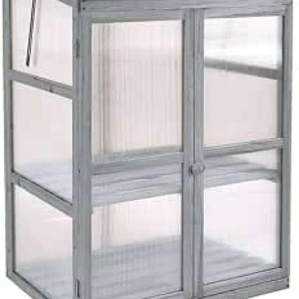 BOXED NEO GREY MINI GROWHOUSE GREENHOUSE COLD FRAME - MODEL 1 (1 BOX)