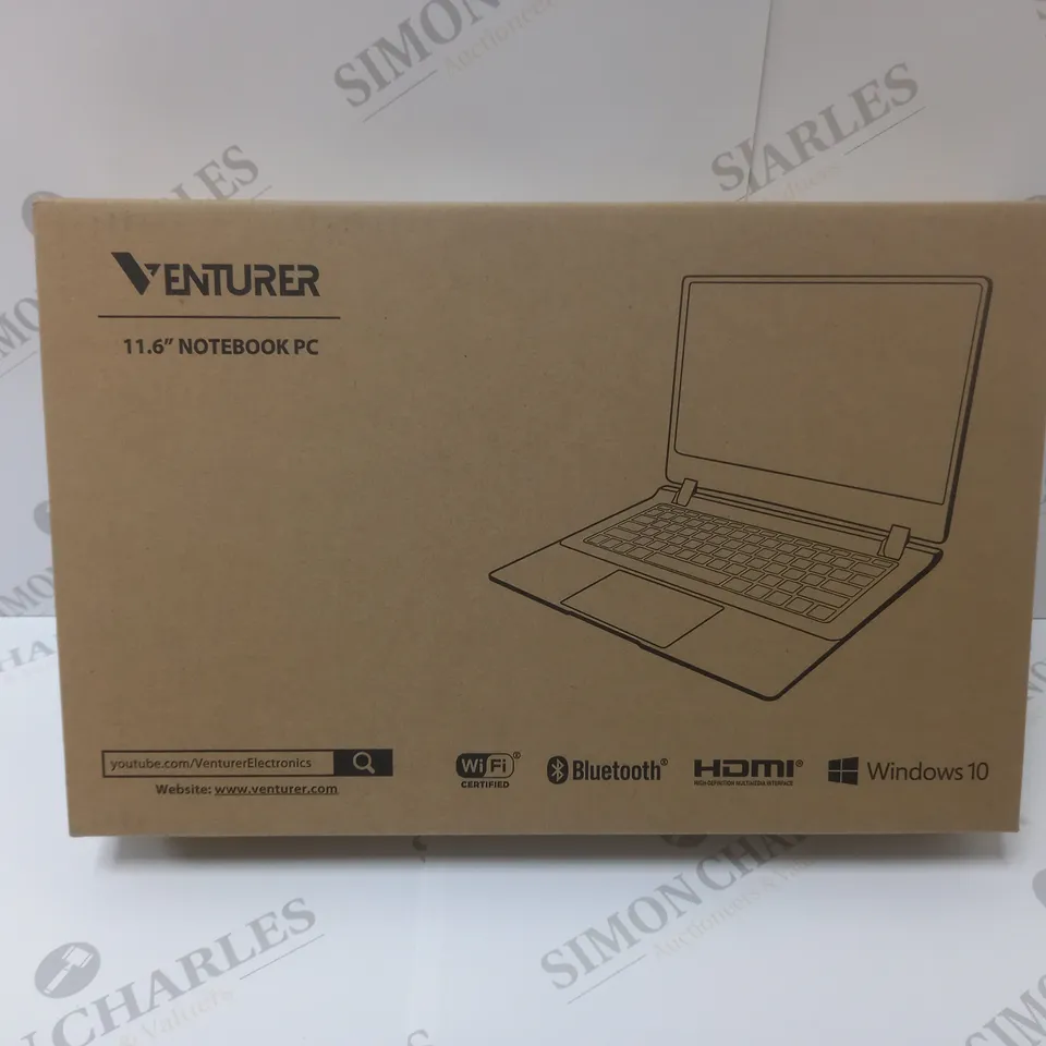 BRAND NEW BOXED VENTURER 11.6 INCH WINDOWS NOTEBOOK PC BLACK CN6811C24G