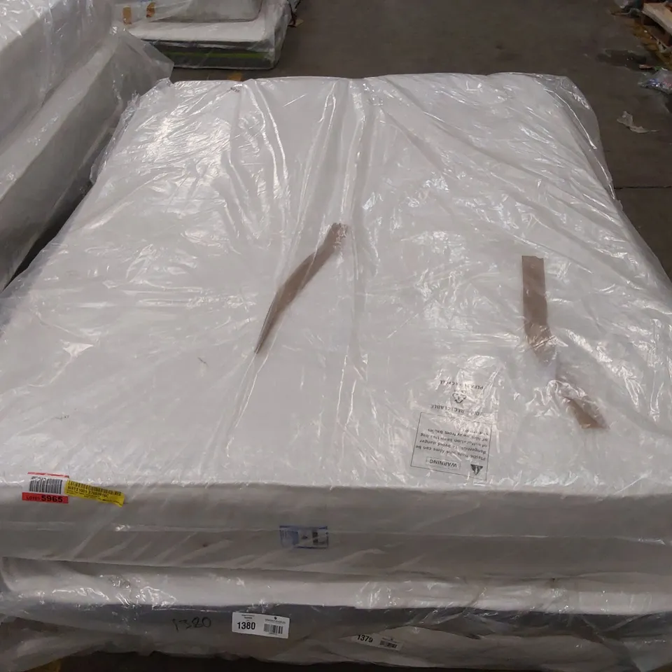 QUALITY BAGGED 4'6" DOUBLE ASPIRE POCKET SPRUNG 1000 MATTRESS 