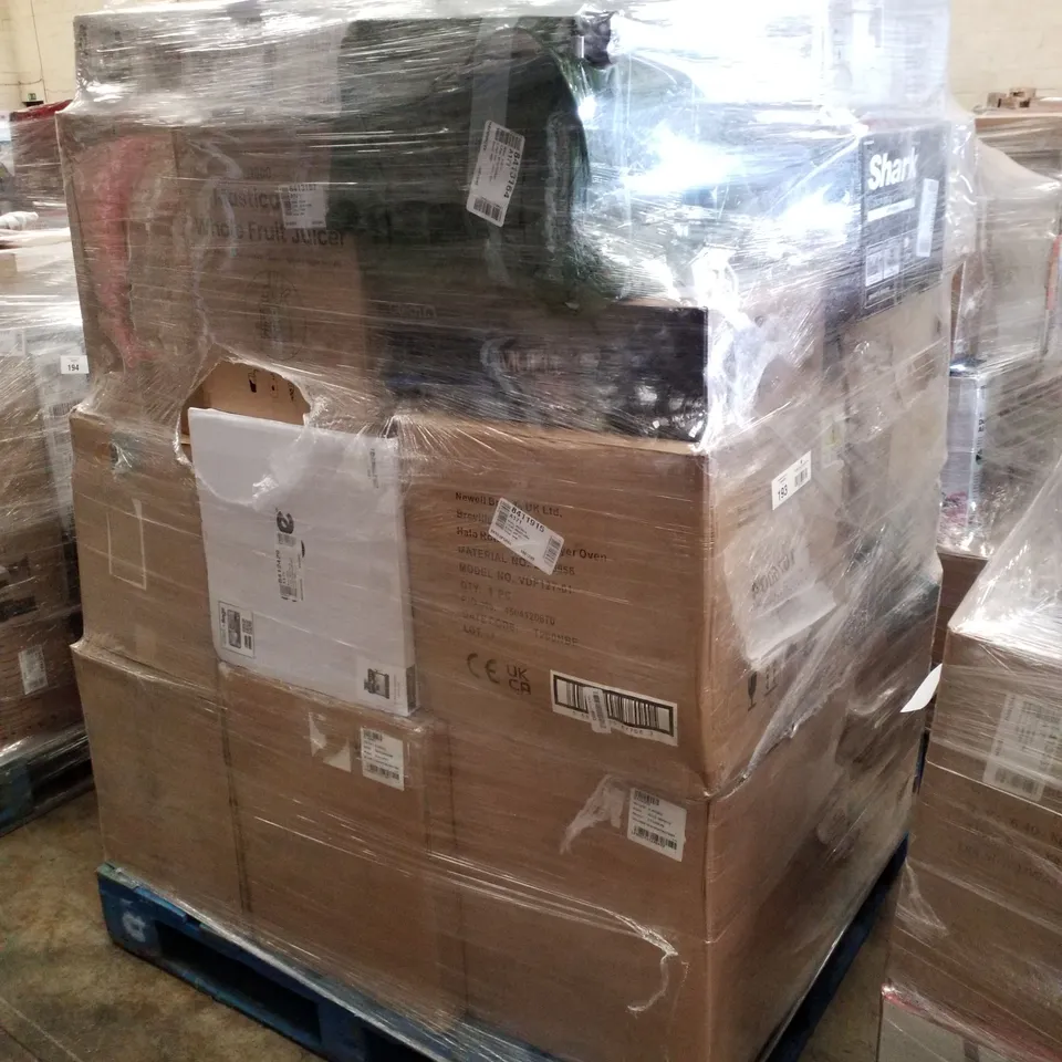 PALLET OF APPROXIMATELY 22 UNPROCESSED RAW RETURN HOUSEHOLD AND ELECTRICAL GOODS TO INCLUDE;