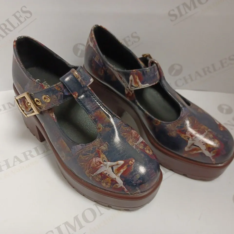 KOI VEGAN SAI PAINTING MARY JANES 'CAMELOT EDITION' - SIZE 4