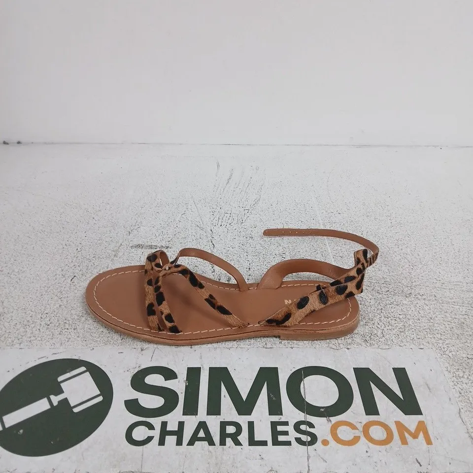 BODEN LEOPARD PRINT STRAPPY SANDALS – WOMEN'S, (EU 40)