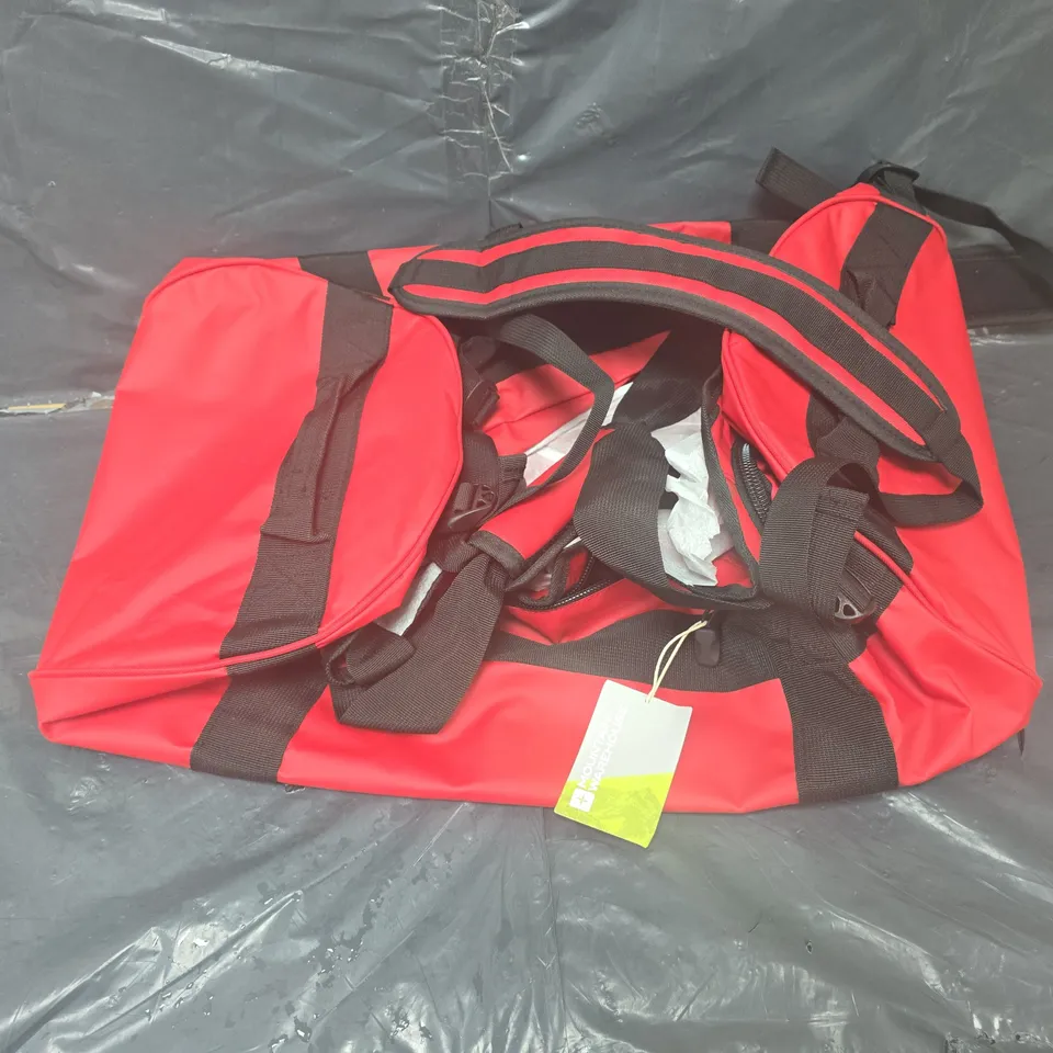MOUNTAIN WAREHOUSE 60L RED CARGO BAG 