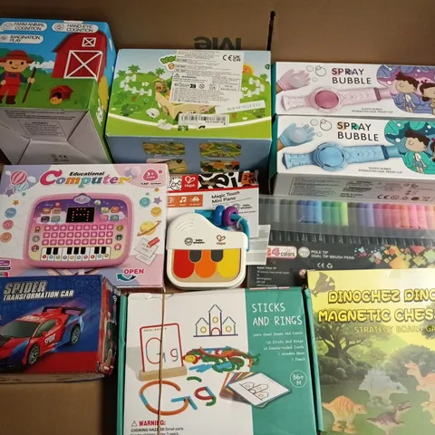 BOX OF ASSORTED CHILDREN'S TOYS AND GAMES – MIXED LOT