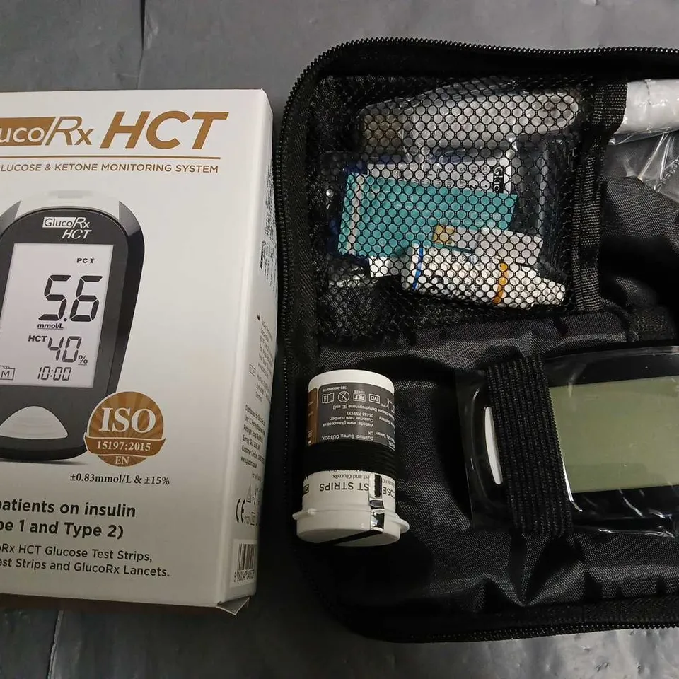 GLUCO RX HCT BLOOD GLUCOSE & KETONE MONITORING SYSTEM