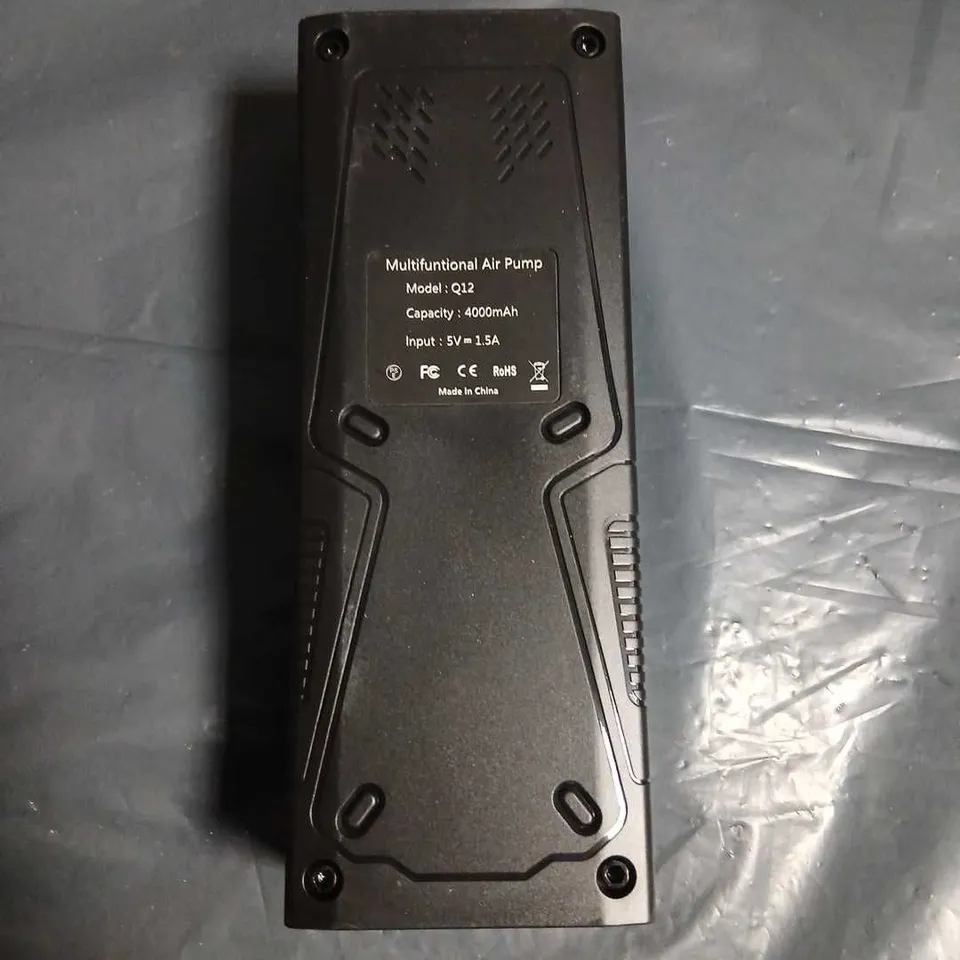 MULTIFUNCTIONAL AIR PUMP – MODEL Q12, 4000MAH BATTERY, 5V INPUT