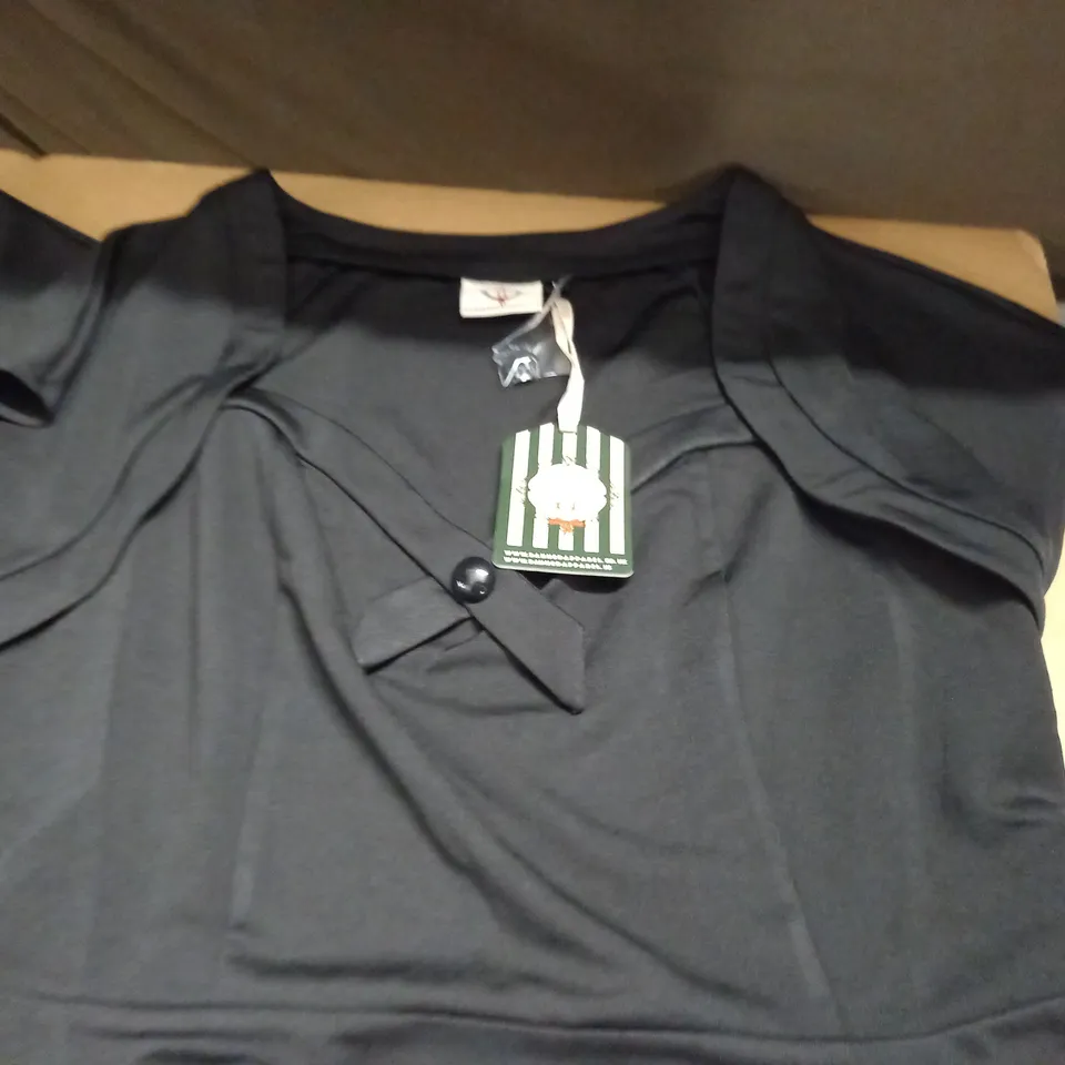 DANCING DAYS BLACK SLEEVELESS DRESS - L & S