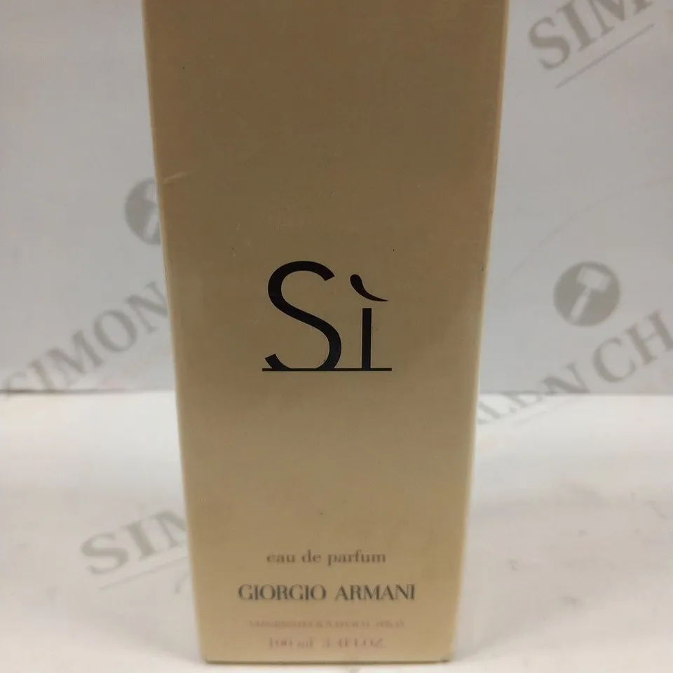 BOXED AND SEALED SI EAU DE PARFUM GIORGIO ARMANI 100ML