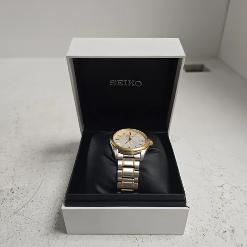 SEIKO CONCEPTUAL TWO-TONED WATCH SUR312P – BOXED