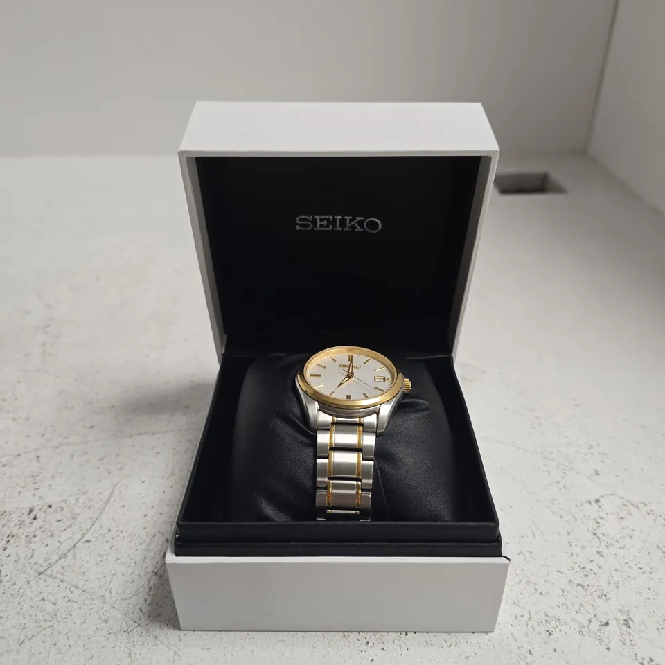 SEIKO CONCEPTUAL TWO-TONED WATCH SUR312P – BOXED