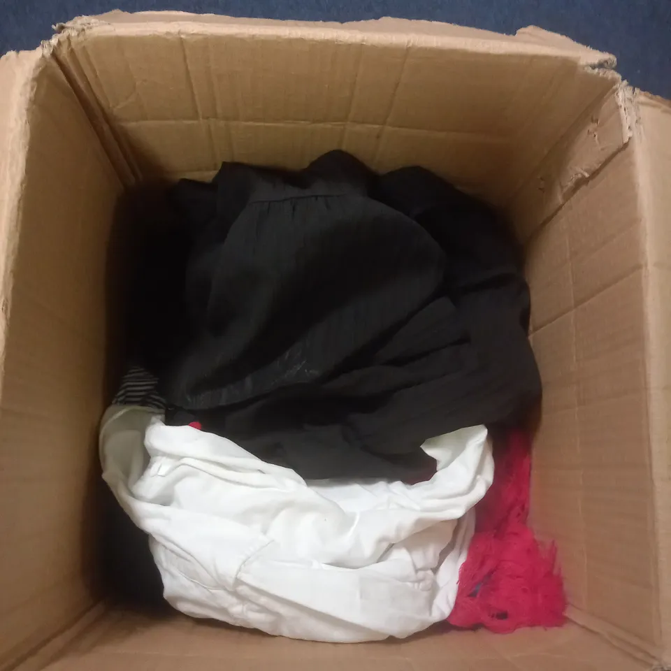 APPROXIMATELY 10 CLOTHING ITEMS TO INCLUDE T-SHIRTS, JUMPERS AND A DRESS