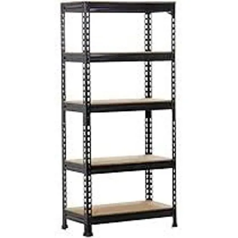 BOXED YAHEETECH STEEL KITCHEN RACK, 70 X 30 X 150CM - BLACK (1 BOX)