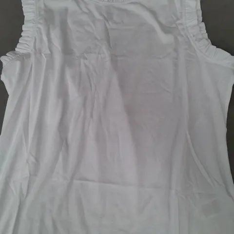 BODEN FRILL DETAIL TOP IN WHITE SIZE 16