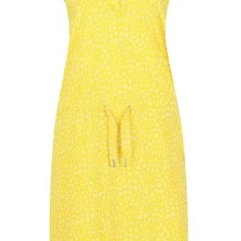 REGATTA FAHARI MAIZE YELLOW DITSY CASUAL DRESS SIZE 12