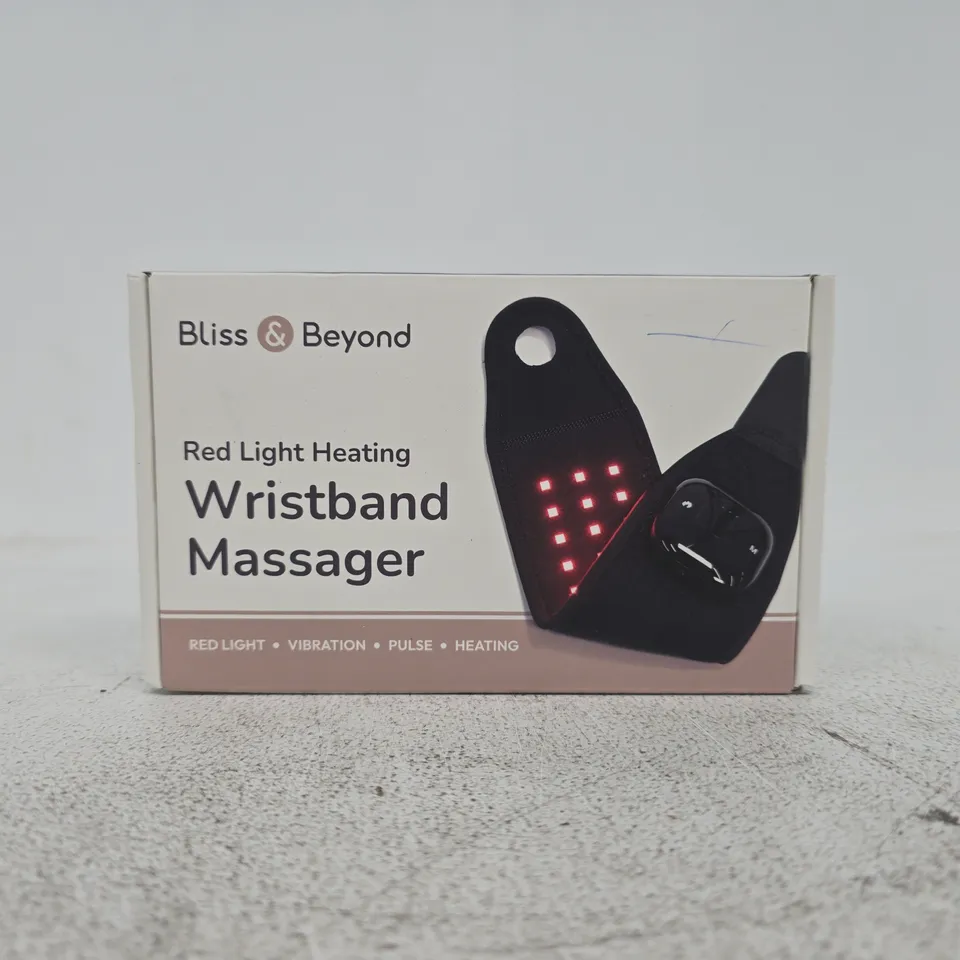BLISS & BEYOND RED LIGHT HEATING WRISTBAND MASSAGER