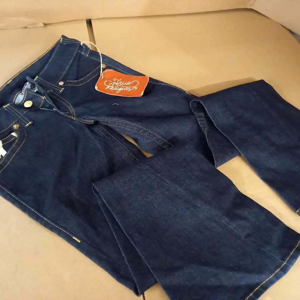 BRAND NEW TRUE RELIGION JOEY GOLD FOIL JEANS - 28