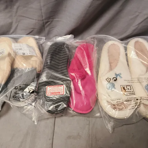 BOX OF APPROXIMATELY 15 ASSORTED PAIRS OF SHOES AND FOOTWEAR ITEMS IN VARIOUS COLOURS, STYLES, AND SIZES - COLLECTION ONLY